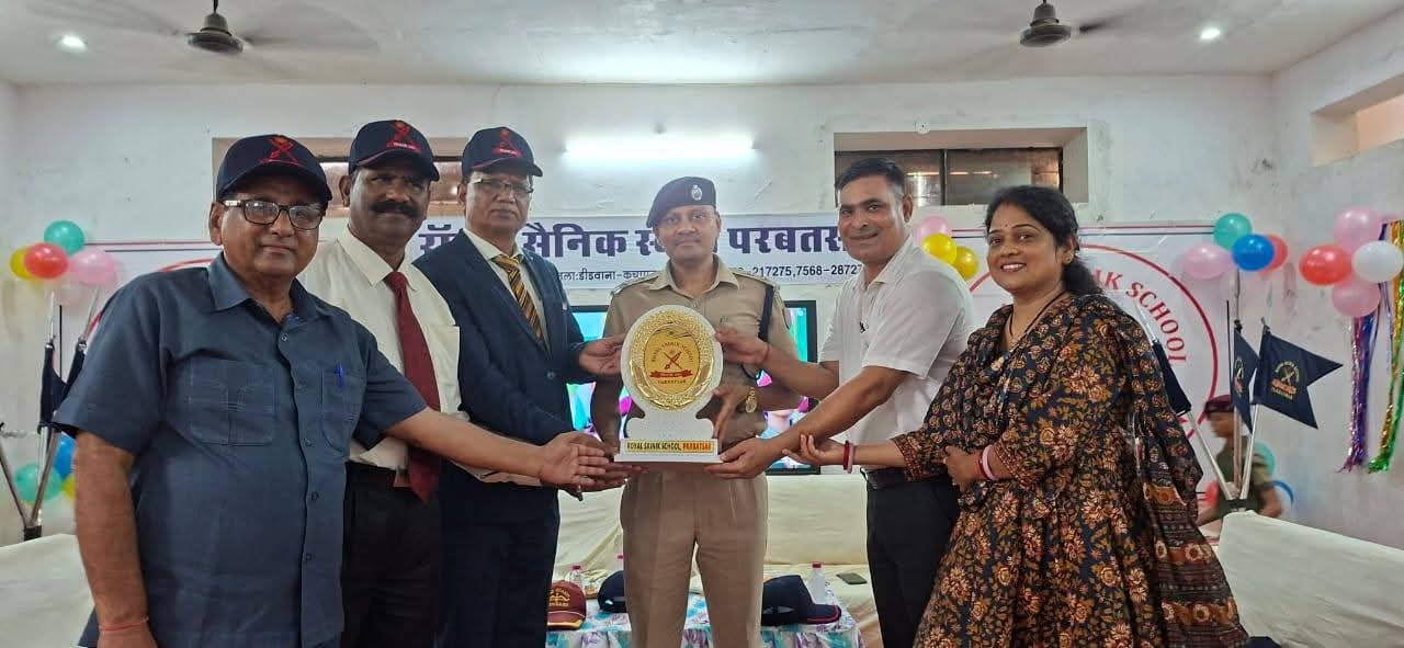 Royal Sainik School Parbatsar campus with modern architecture and lush green surroundings