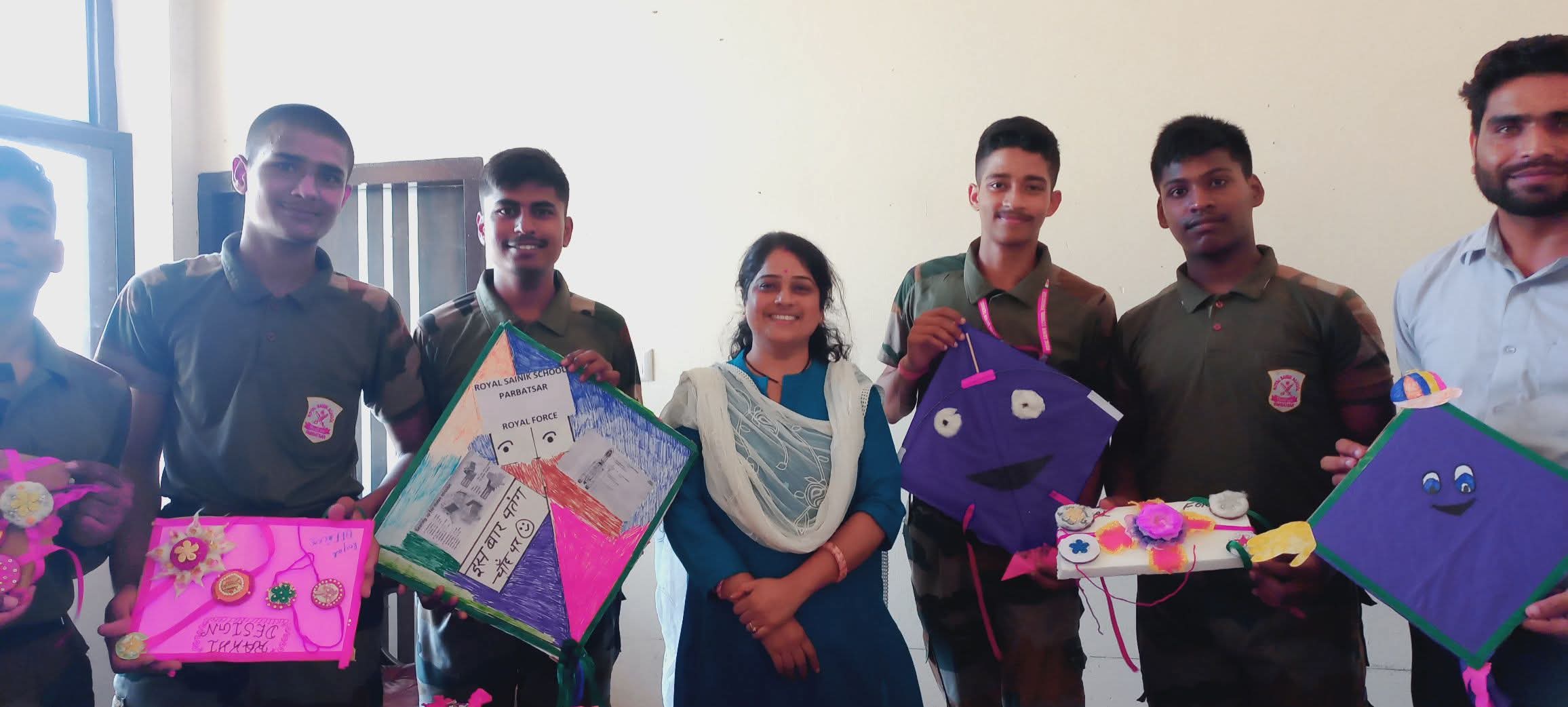 Royal Sainik School Parbatsar students performing yoga for physical and mental wellness