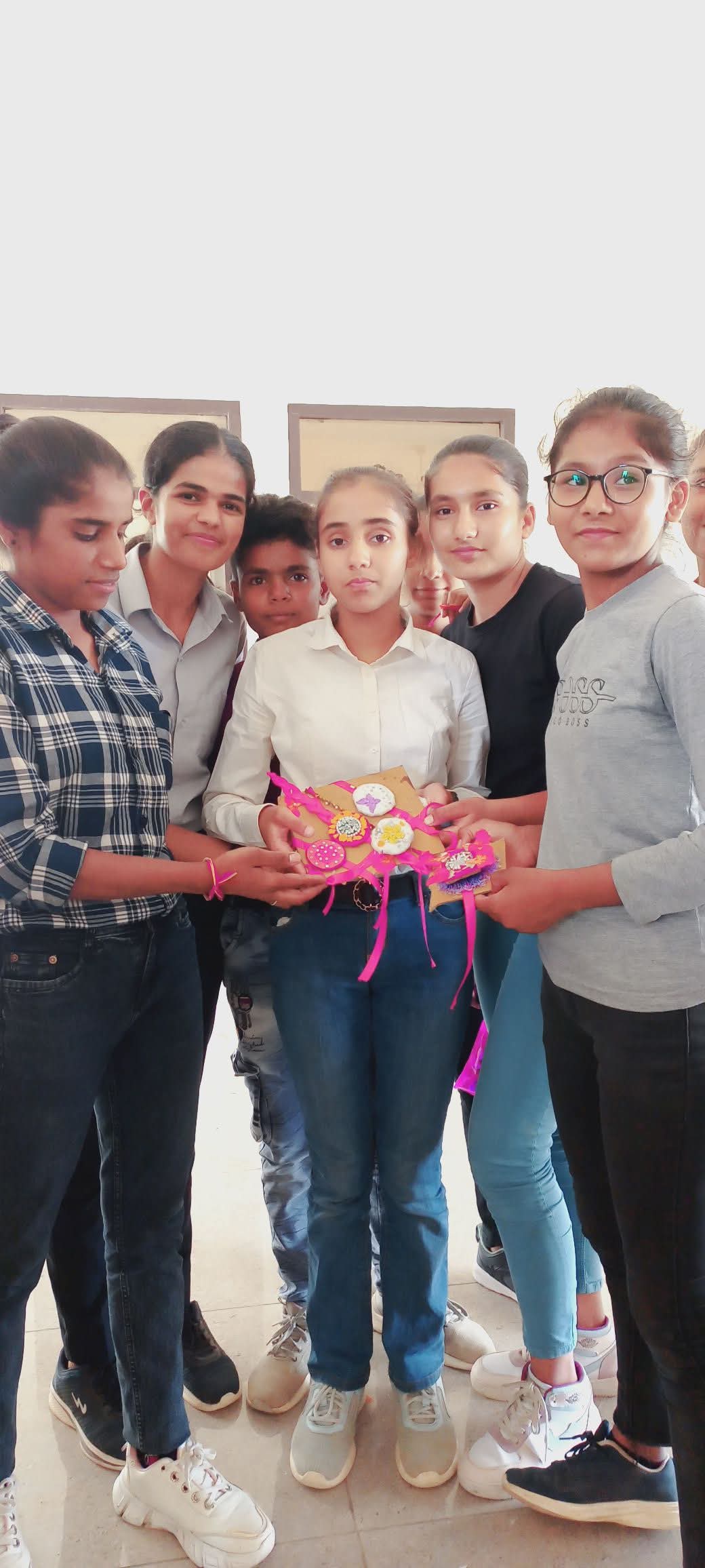 Parents interacting with teachers during PTM at Royal Sainik School Parbatsar