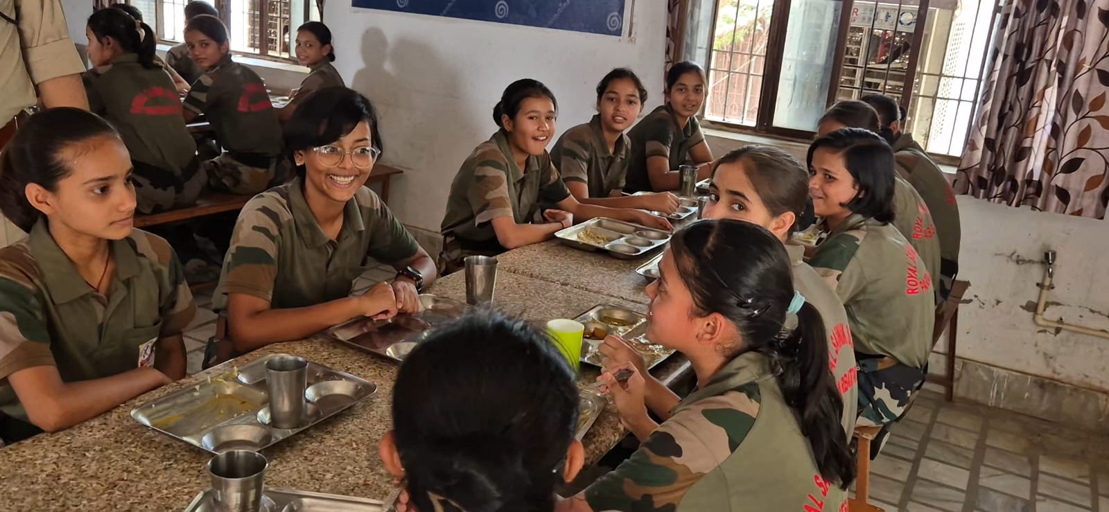 Royal Sainik School Parbatsar students participating in inter-school debate competition