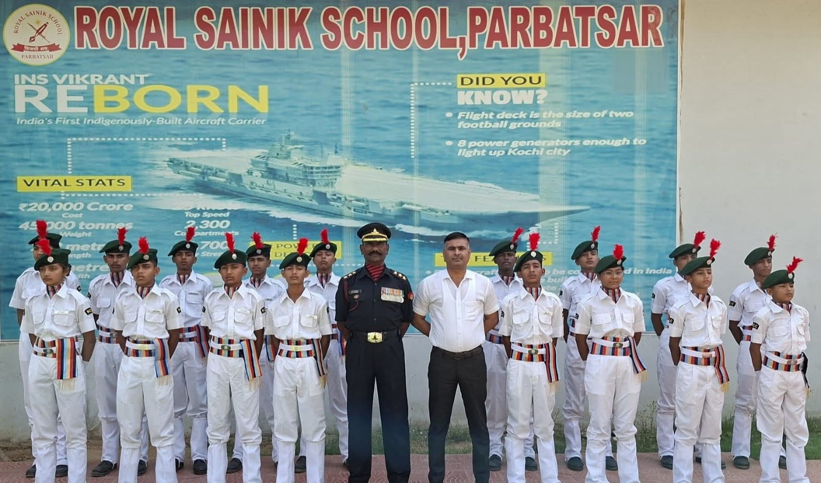 Annual Day celebration with cultural performances at Royal Sainik School Parbatsar