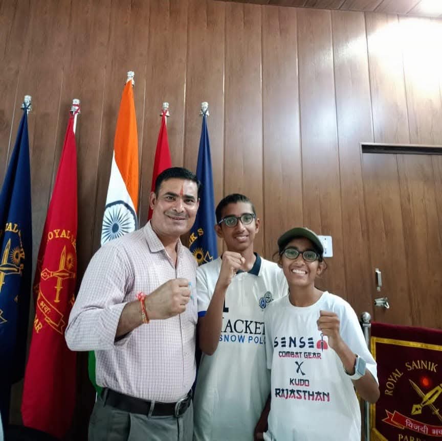 Smart classroom setup promoting digital education at Royal Sainik School Parbatsar