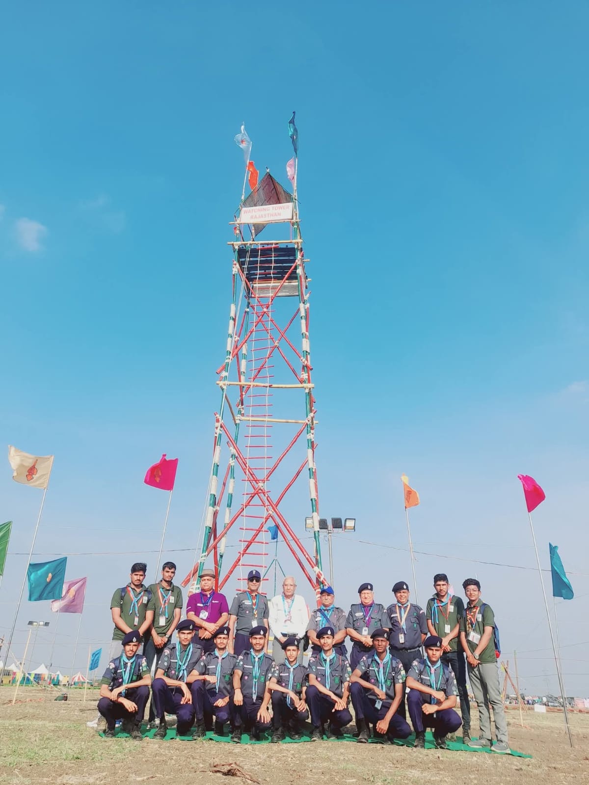 Group photo of faculty and staff of Royal Sainik School Parbatsar